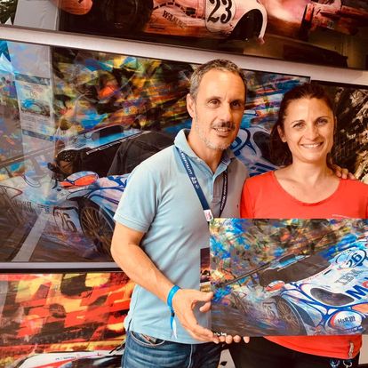 Témoignage de Laurent AIELLO - pilote vainqueur des 24h du Mans en 98 - Oeuvre Caroline LLONG - 911 GT1