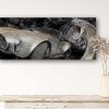 Oeuvre AC Cobra - artiste Caroline LLONG - art automobile - tableau ac cobra - voiture anglo-américaine