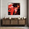 Oeuvre Ferrari F12 TDF | artiste Caroline LLONG | art automobile | tableau Ferrari