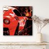Oeuvre Ferrari F12 TDF | artiste Caroline LLONG | art automobile | tableau Ferrari