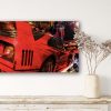 Oeuvre FERRARI F40 - hypercar - artiste Caroline LLONG - art automobile - tableau Ferrari