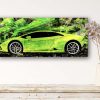 Oeuvre Lamborghini Huracan - artiste Caroline LLONG - art automobile - tableau Lamborghini