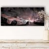 Oeuvre Porsche | Pink Pig | 917 & 991RSR | Caroline LLONG | Artiste officielle des 24h du Mans | tableau | Fournisseur officiel de la f&édération des clubs Porsche de France