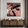 Oeuvre Porsche 991 RSR - Pink Pig - Caroline LLONG - artiste officielle des 24h du Mans - art automobile - tableau Porsche