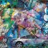 Oeuvre Porsche 993 turbo | Artiste Caroline LLONG | Art automobile | Art contemporain | Street art | Fournisseur officiel de la fédération des clubs Porsche de France
