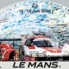 24hLM-PLAQUE-DE-RALLYE-ARTISTIQUE-Triple-Porsche-Caroline-LLONG-artiste officielle des 24h du Mans