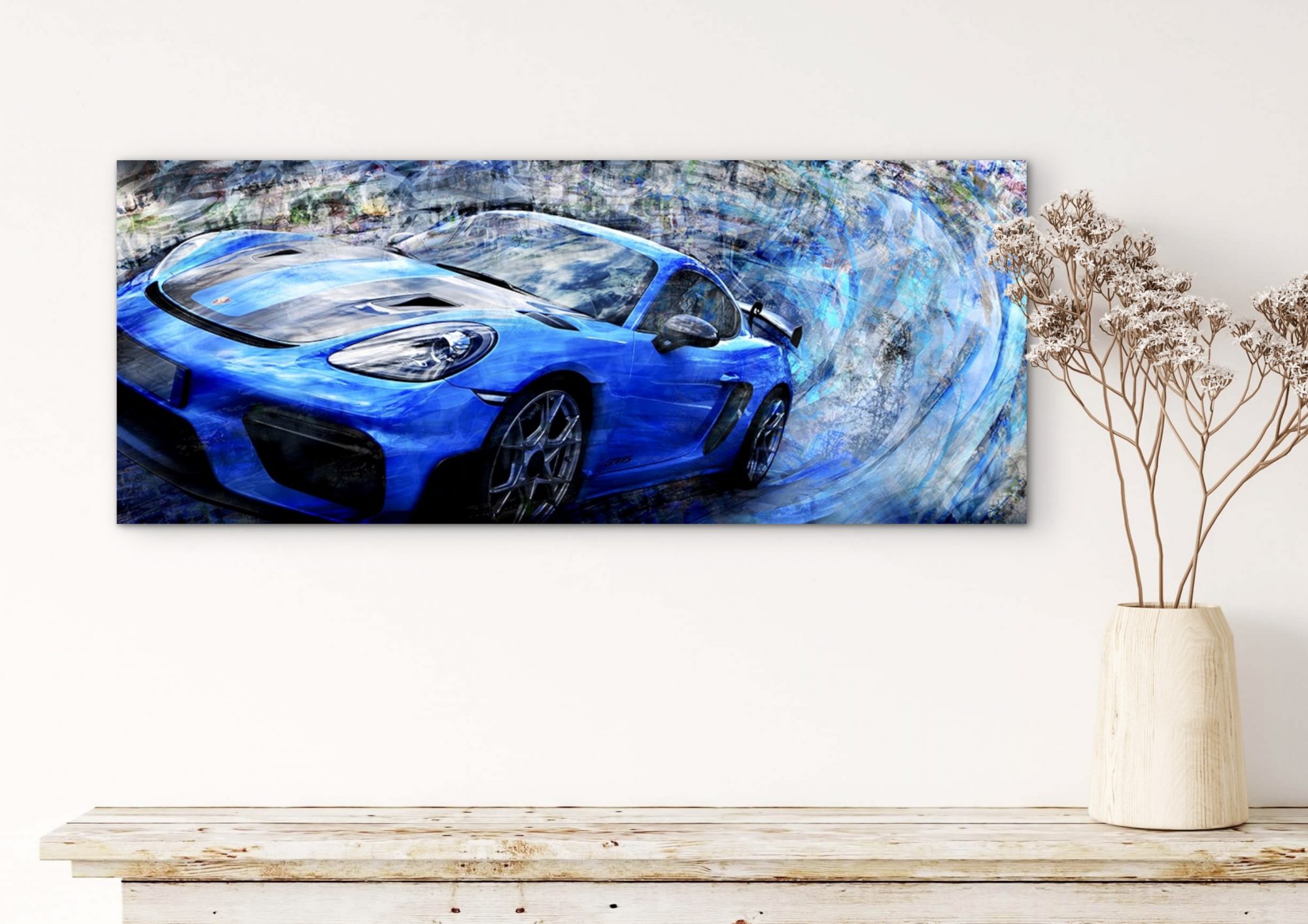 Porsche Cayman GT4RS - Caroline LLONG-Artiste fournisseur officiel de la fédération des clubs Porsche de France