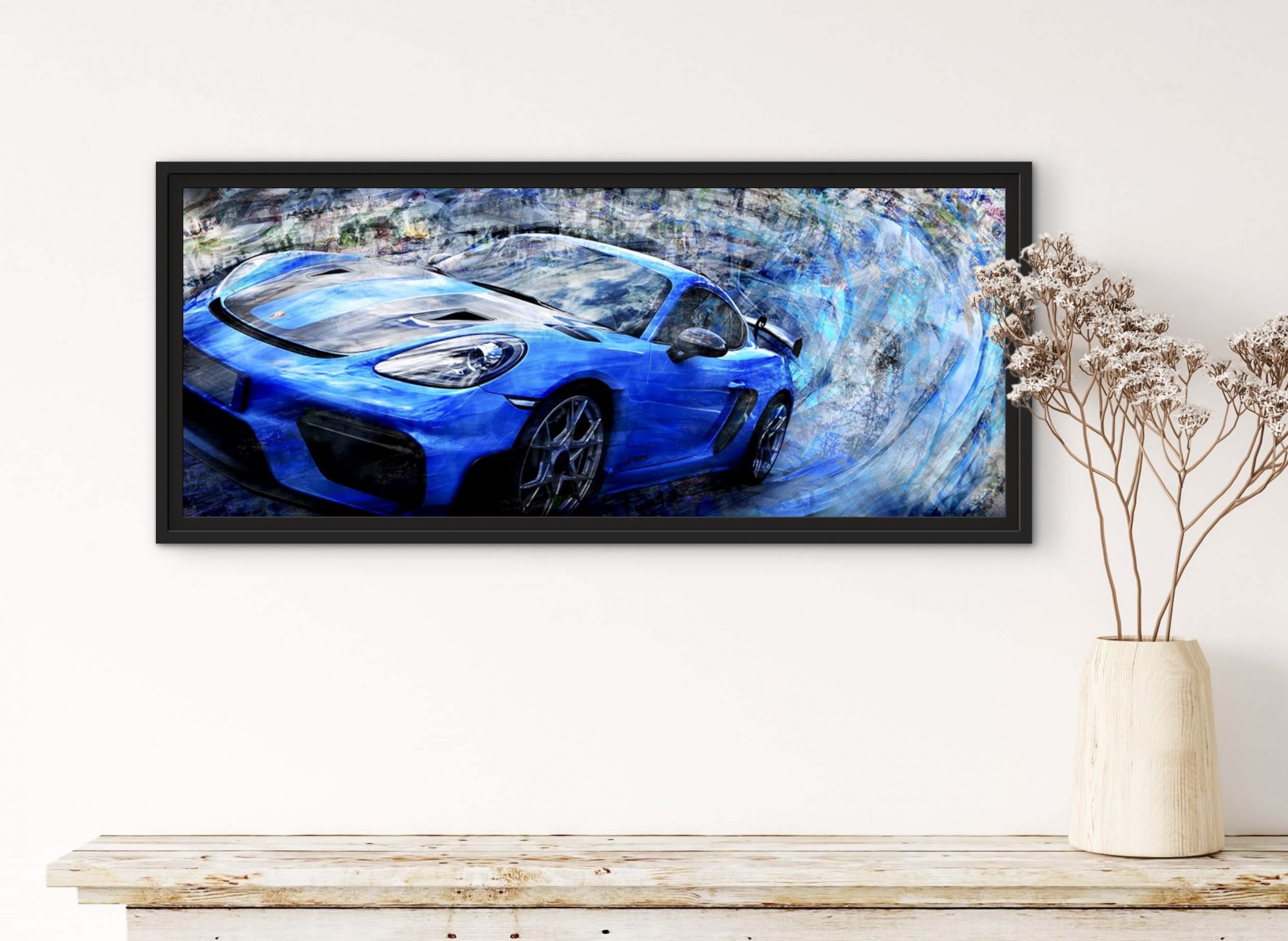 Porsche Cayman GT4RS - Caroline LLONG-Artiste fournisseur officiel de la fédération des clubs Porsche de France