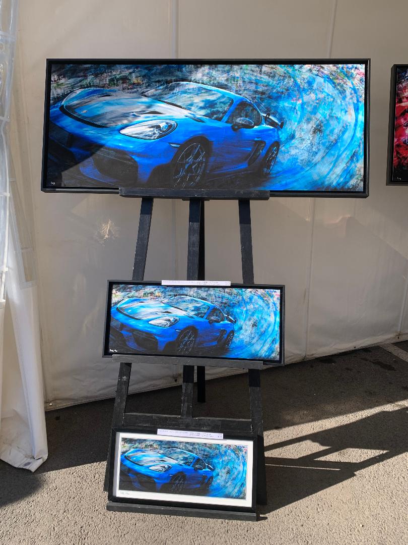 Porsche Cayman gT4rs - Caroline LLONG - oeuvre et reproductions