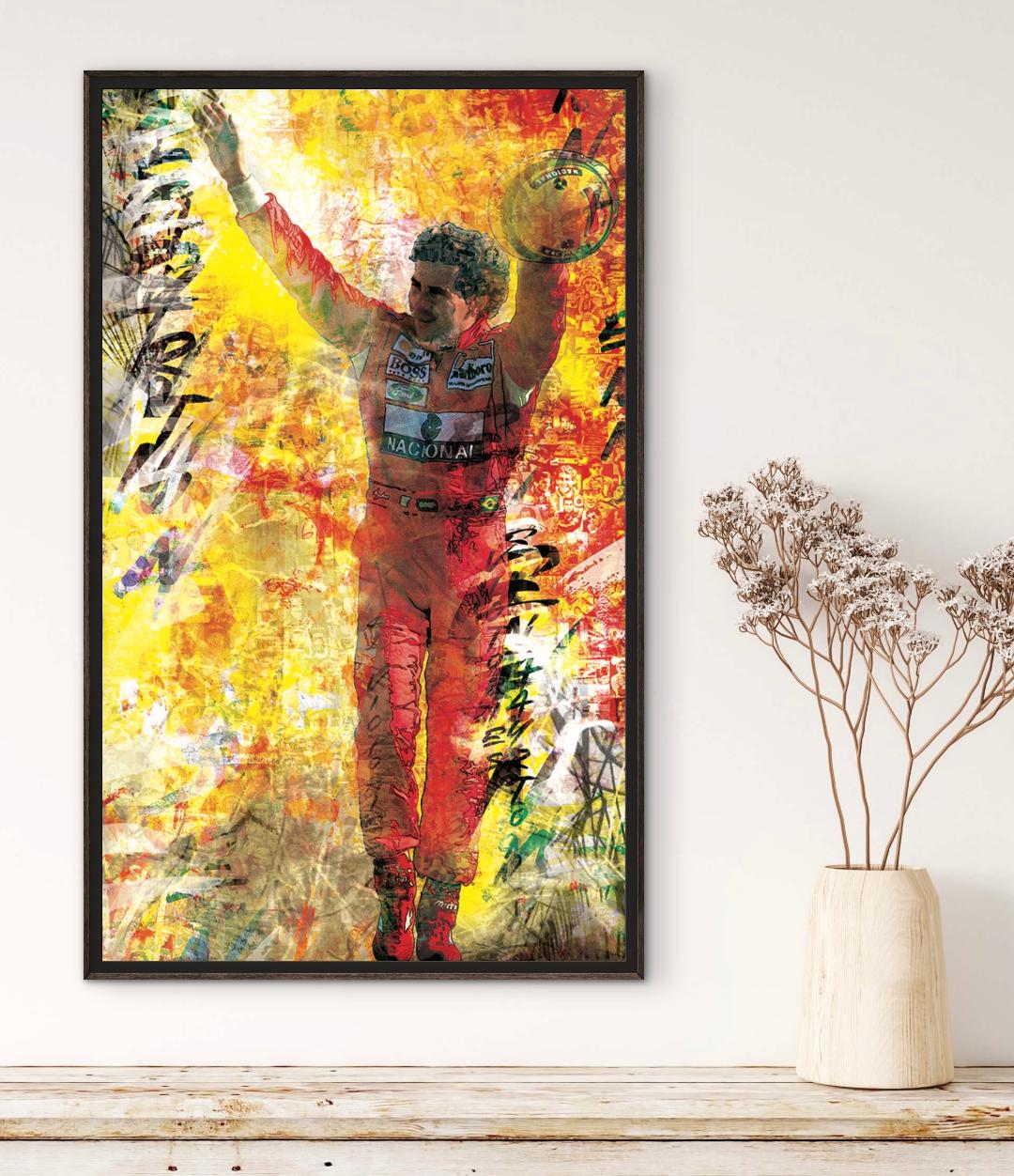 AYRTON-SENNA-oeuvre-GP-F1-Japon-artiste-Caroline-LLONG