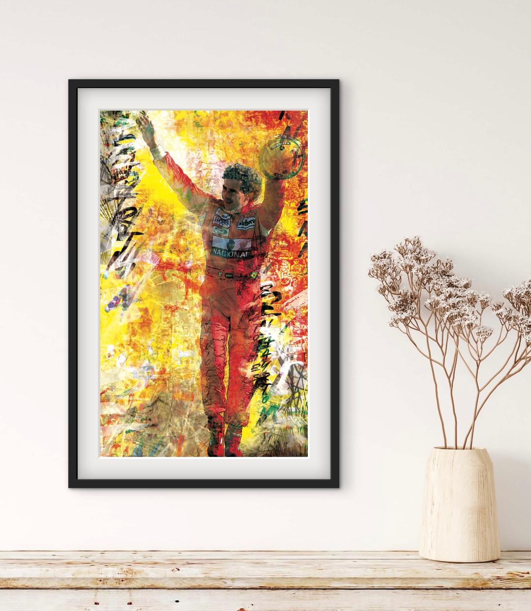 AYRTON-SENNA-oeuvre-GP-F1-Japon-artiste-Caroline-LLONG