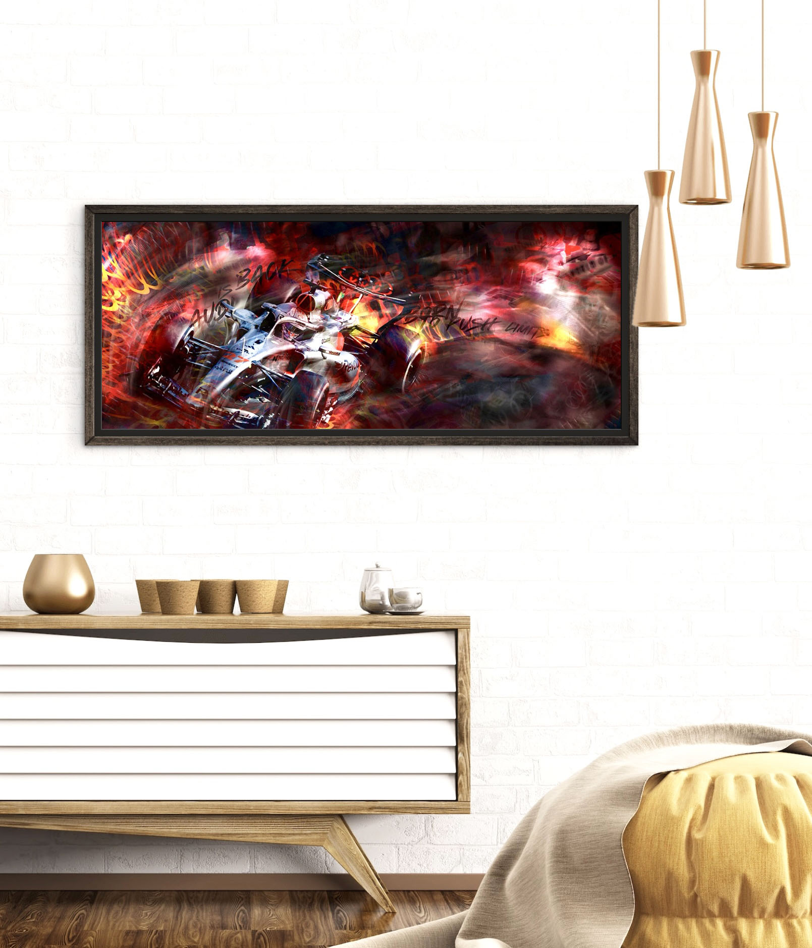 Tableau-Audi-F1-R26-Artiste-Caroline-LLONG-Audi-Revolut-F1-Team-Sport-Auto-oeuvre-originale-technique-mixte