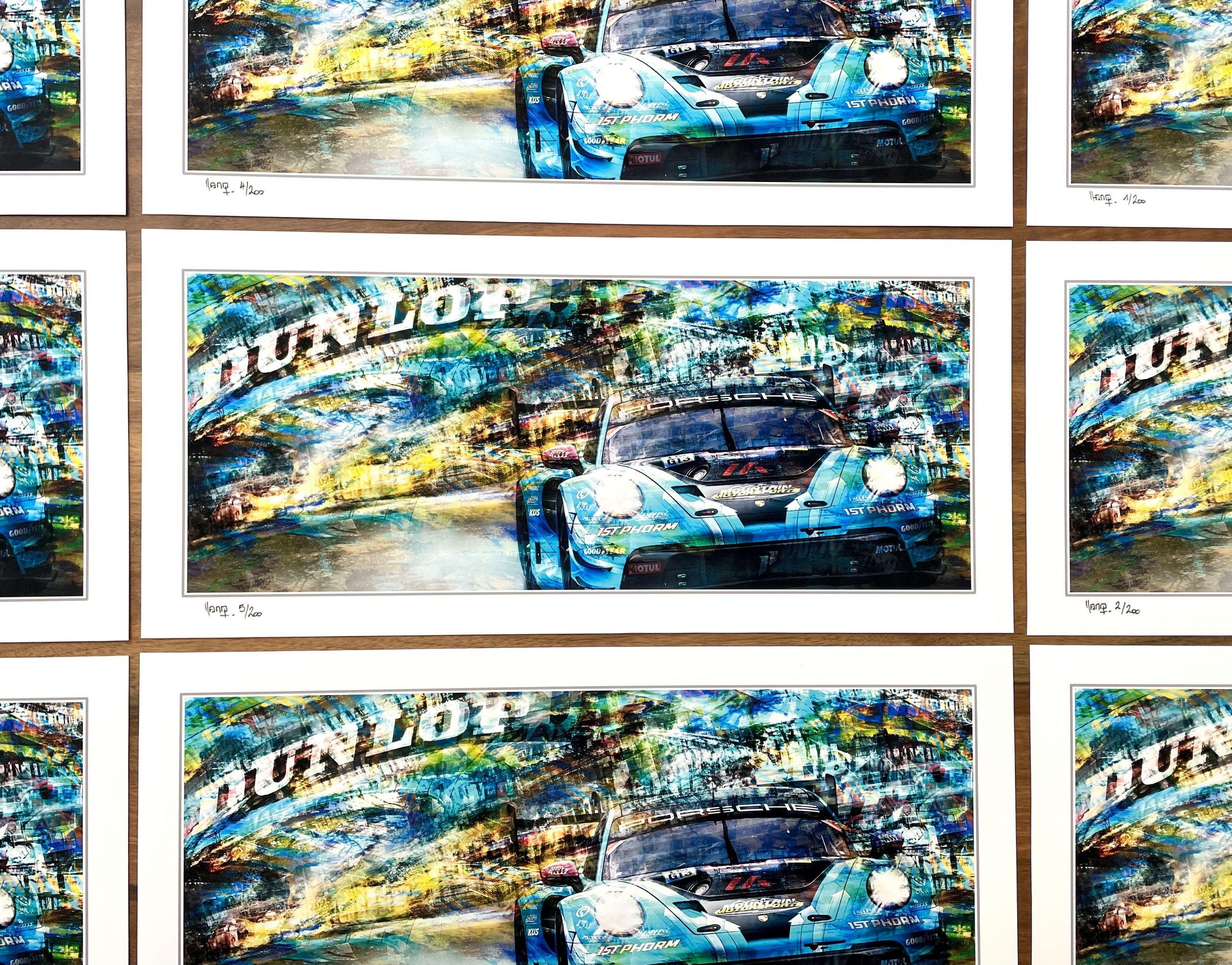 Tableau PORSCHE Victoire aux 24 heures du Mans LMGT3 2025 Manthey Racing