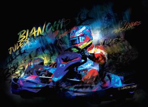 Logo Marathon Karting - Creation Caroline LLONG - Artiste Sport Auto